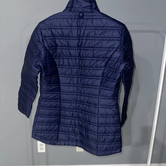 Athleta featherless whisper puffer jacket navy size XS - Picture 3 of 12